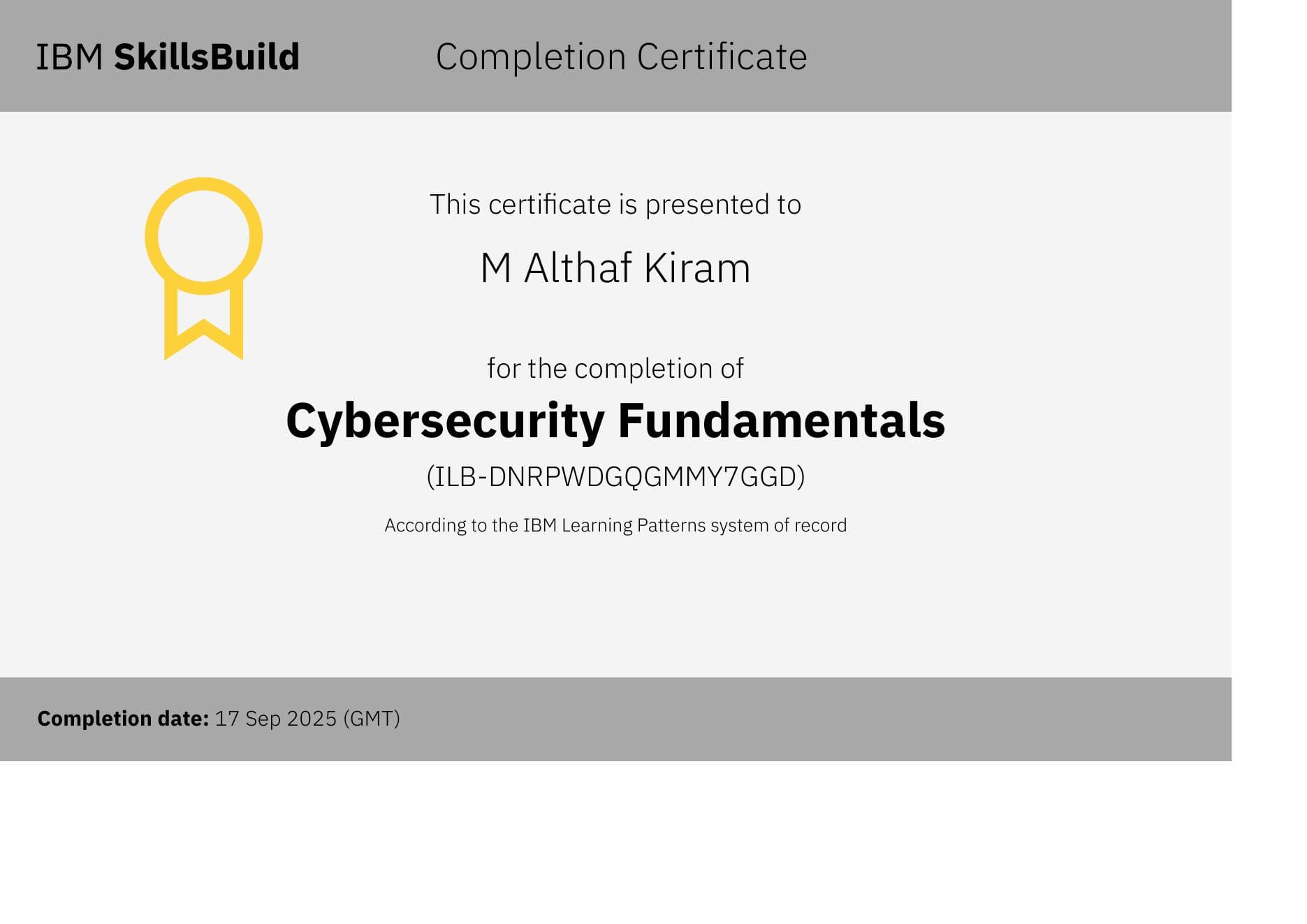 Cybersecurity Fundamentals