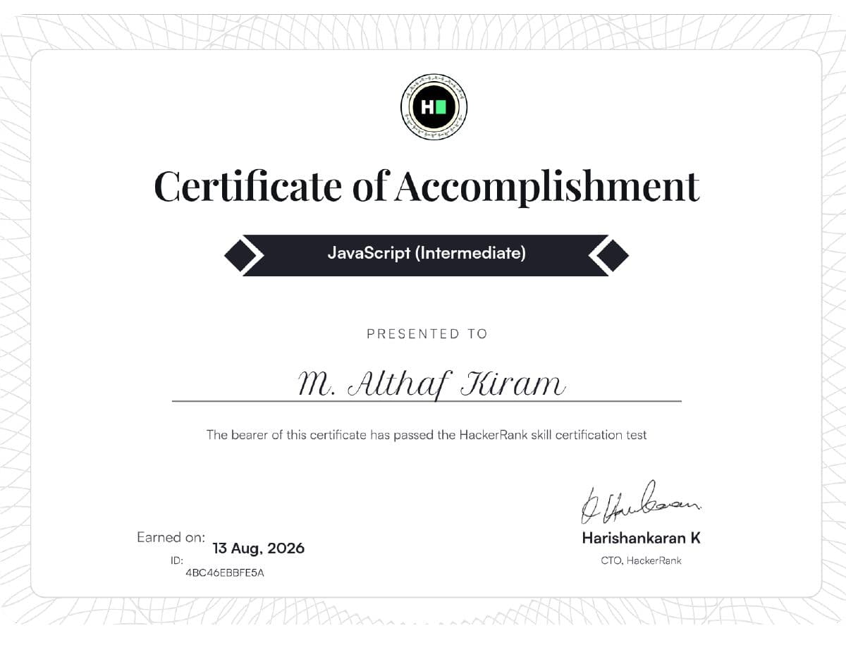 JavaScript (Intermediate)