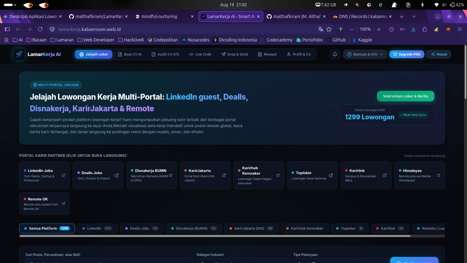 LamarKerja AI - Multi-portal Job Explorer